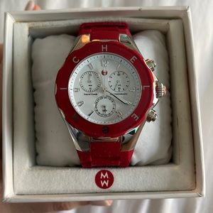 Red Michele Jelly Watch (BRAND NEW)